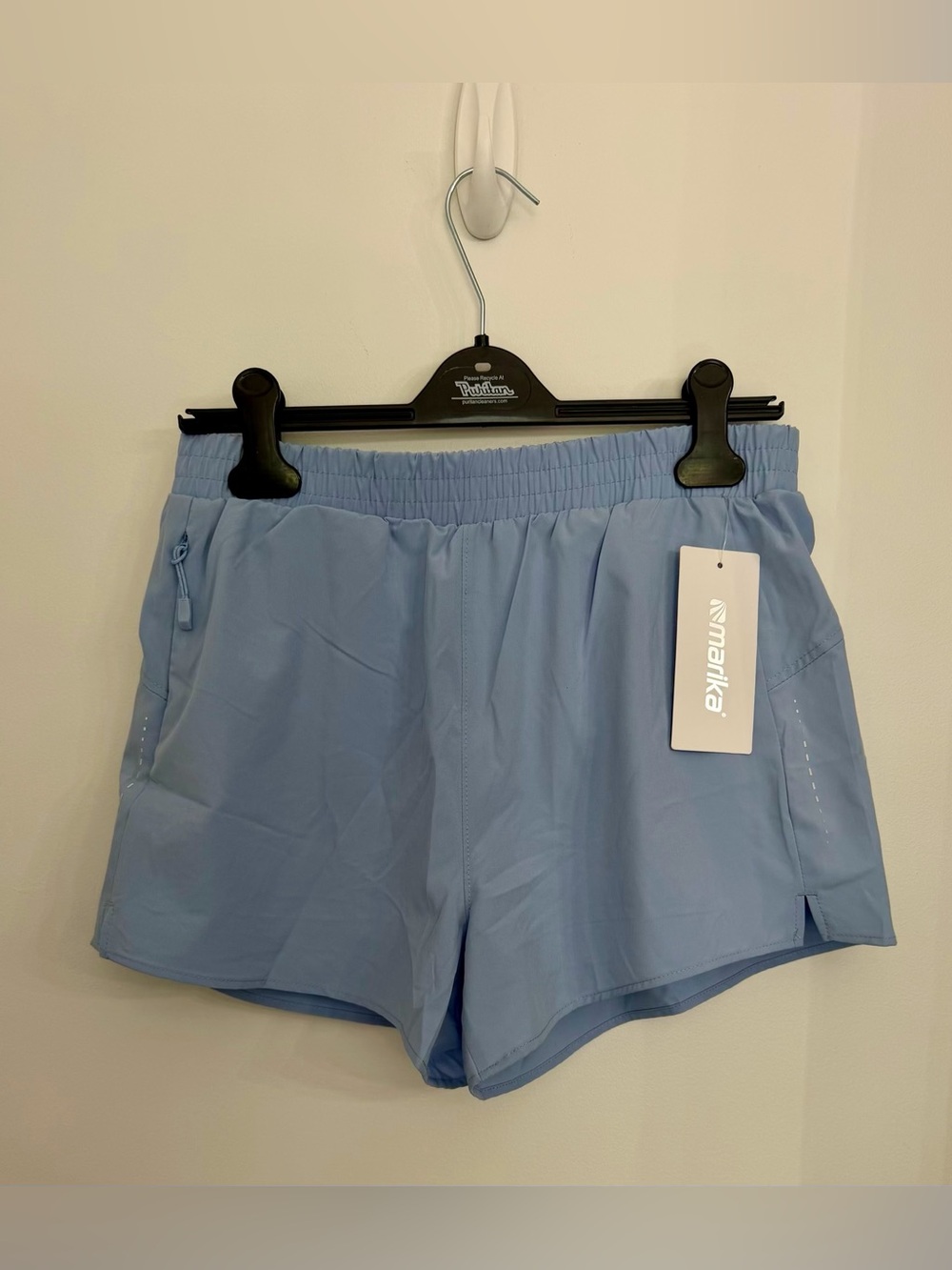 Marika NWT Light Blue Athletic Running Shorts – Performance Activewear Large